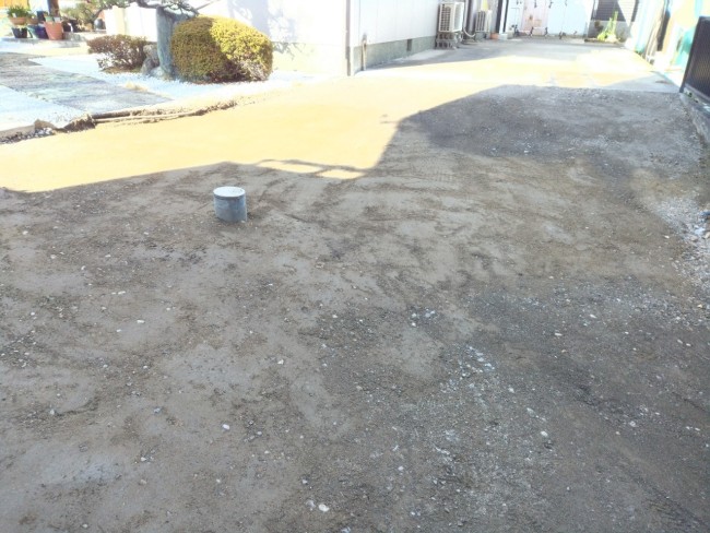 土間コンクリート改修　準備作業～下地作り完了